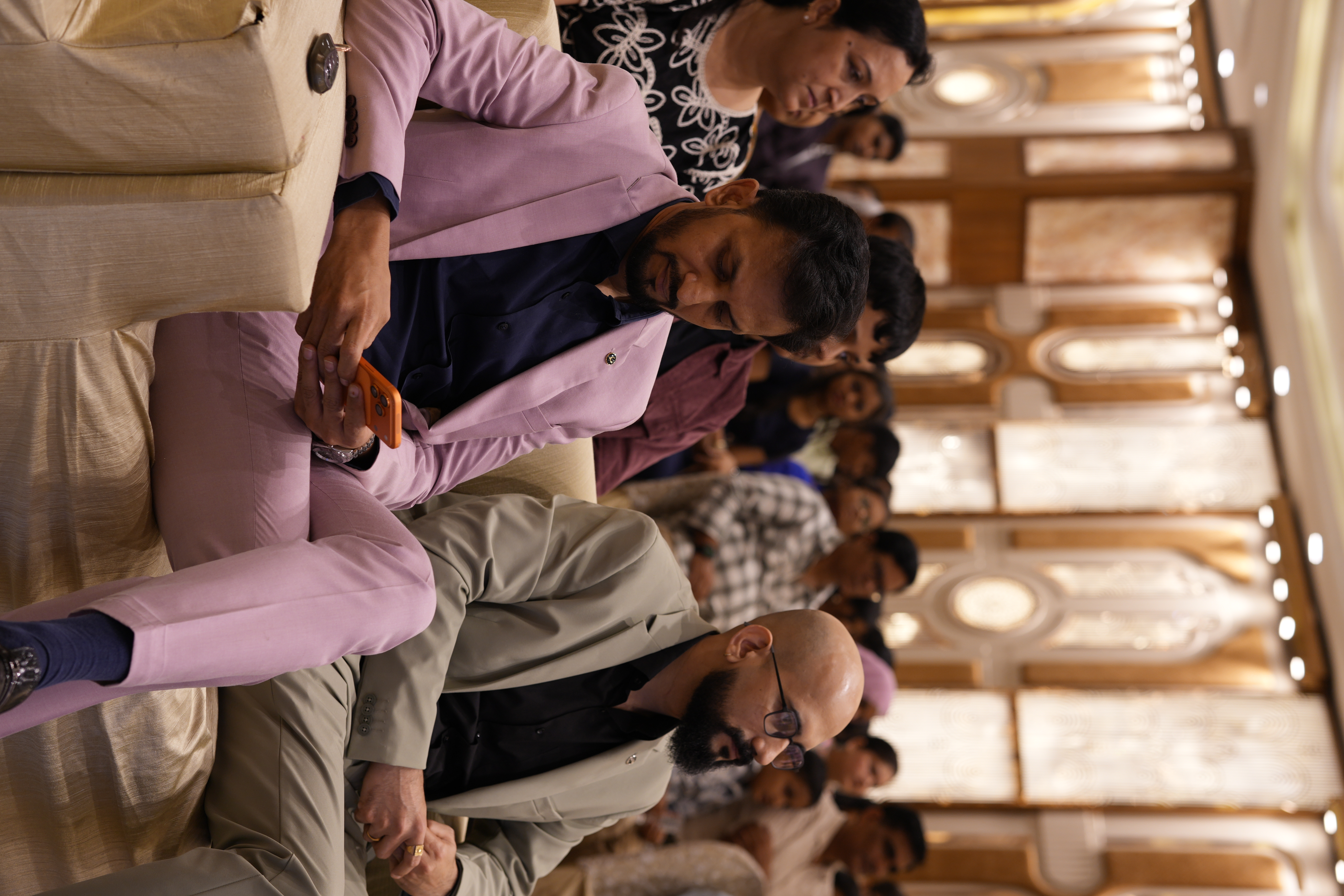 Student receiving award at annual function